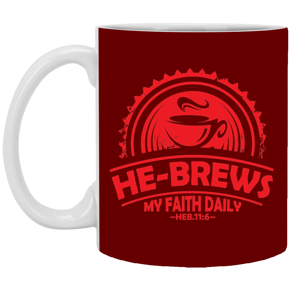 Hebrews Faith 11 oz. White Mug