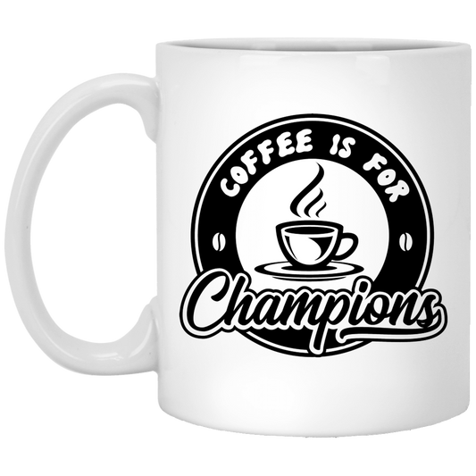 Coffee Champs 11 oz. White Mug