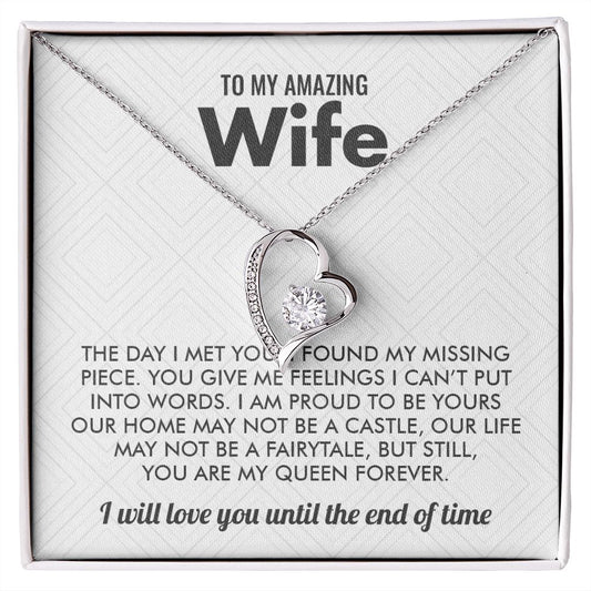 My Amazing Wife | You Are My Queen - Forever Love Necklace